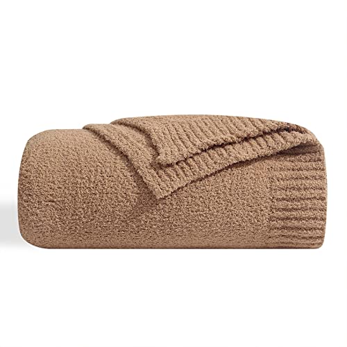 bearberry Super Soft Fluffy Throw Blanket Lightweight Cozy Warm Throw Blankets for Couch Bed Sofa All Season (Camel, 50”x60”) - Image 1