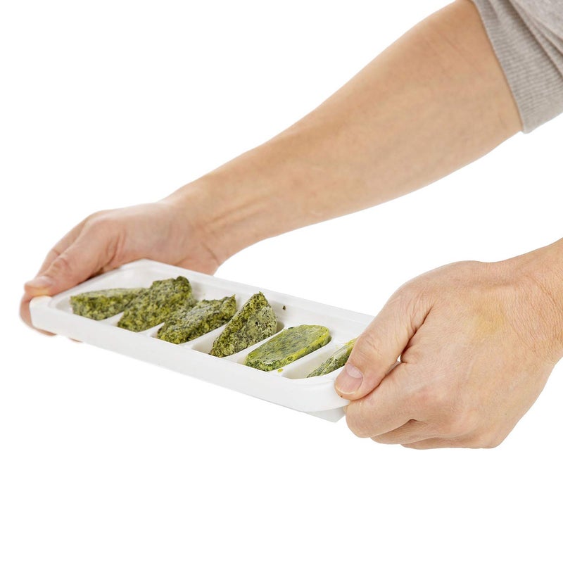 Prepworks Freezer Pods 2 Tablespoon Reusable Food Storage Tray Containers, Set of 2, Blue/White - Image 5