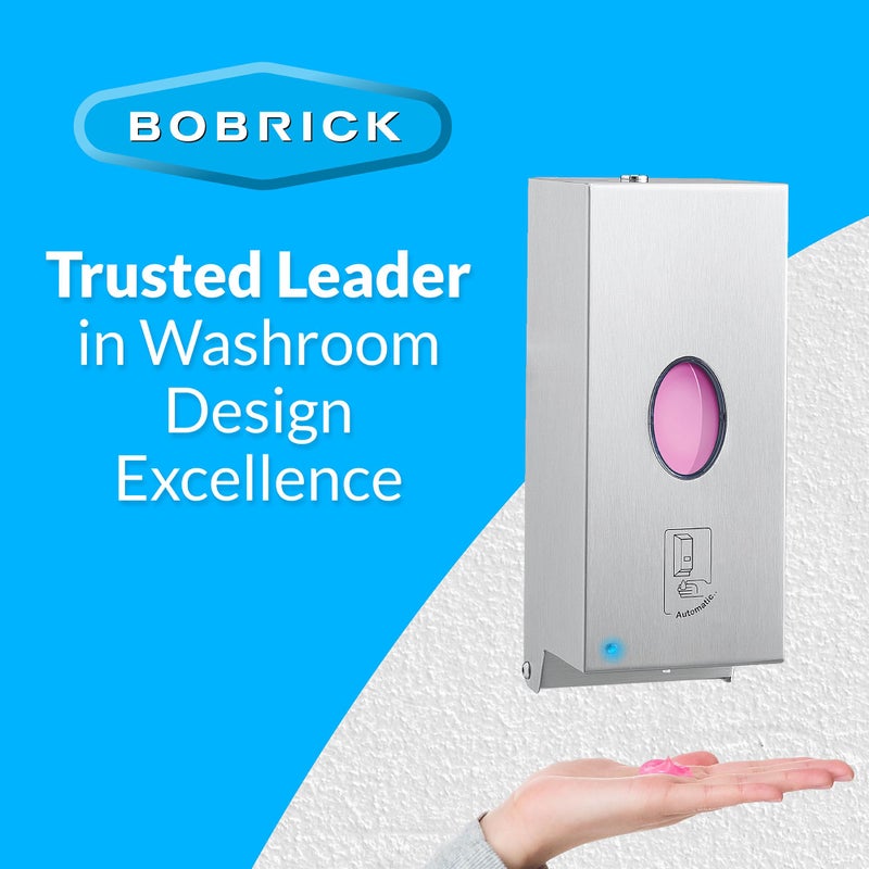 Bobrick B-2012 Automatic Wall-Mounted Liquid Soap Dispenser  Stainless Steel  30 Fl Oz Capacity - Image 5