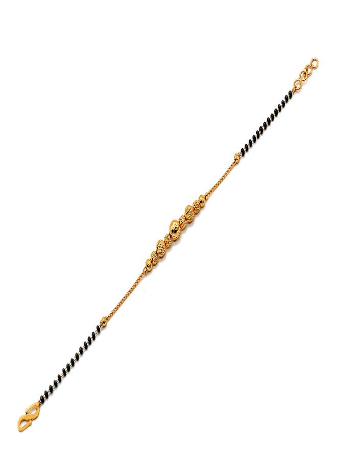 JHB Gold plated Brass Beads Bracelet for Girls And Women - Image 3
