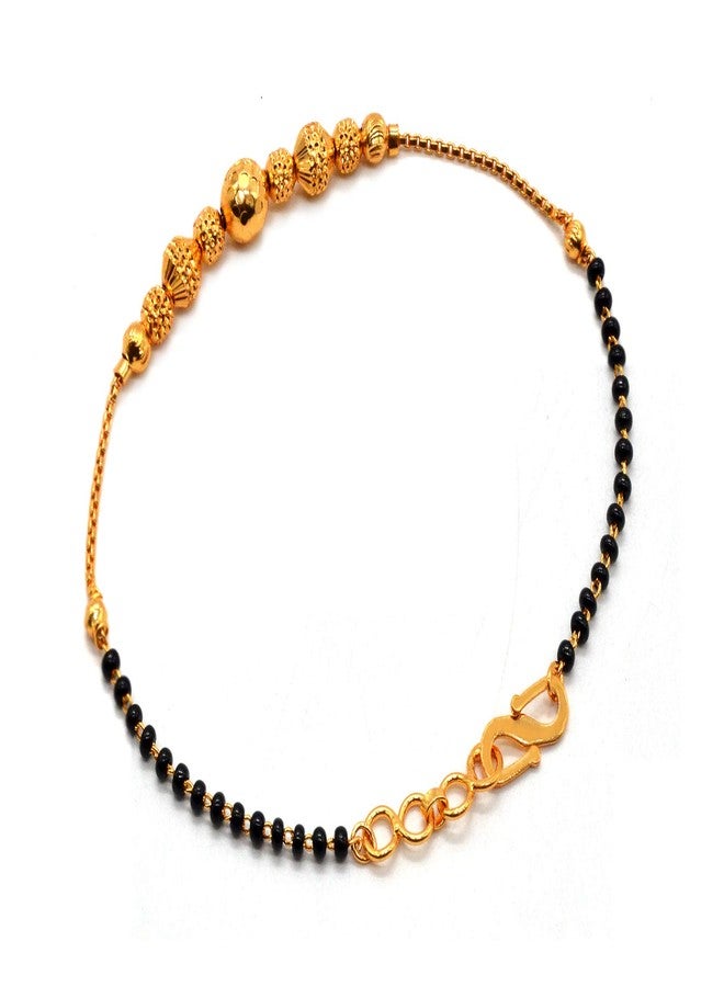 JHB Gold plated Brass Beads Bracelet for Girls And Women - Image 2