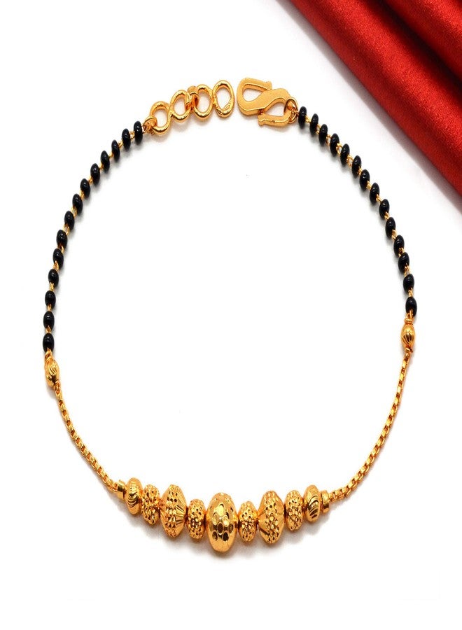 JHB Gold plated Brass Beads Bracelet for Girls And Women - Image 4