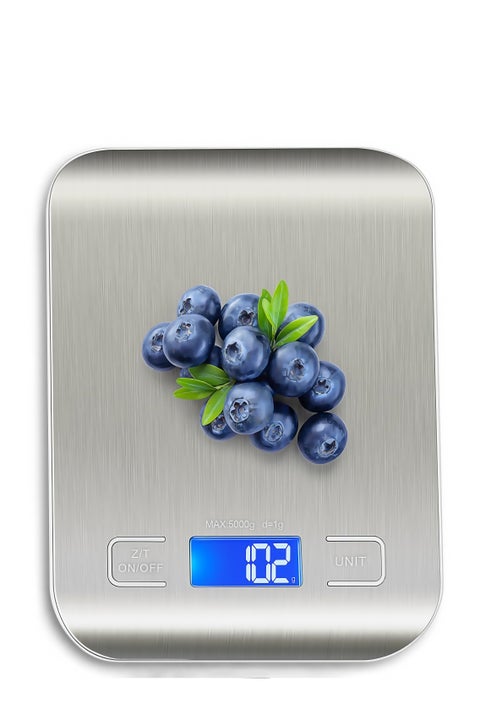 ميزان اكل,ميزان طعام,ميزان اكل الكتروني,ميزانميزان مطبخ, وزن بالجرامات والأونصات لإنقاص الوزن، والخبز، والطهي، والكيتو، وتحضير الوجبات، بشاشة LCD، مصنوع من الفولاذ المقاوم للصدأ 304