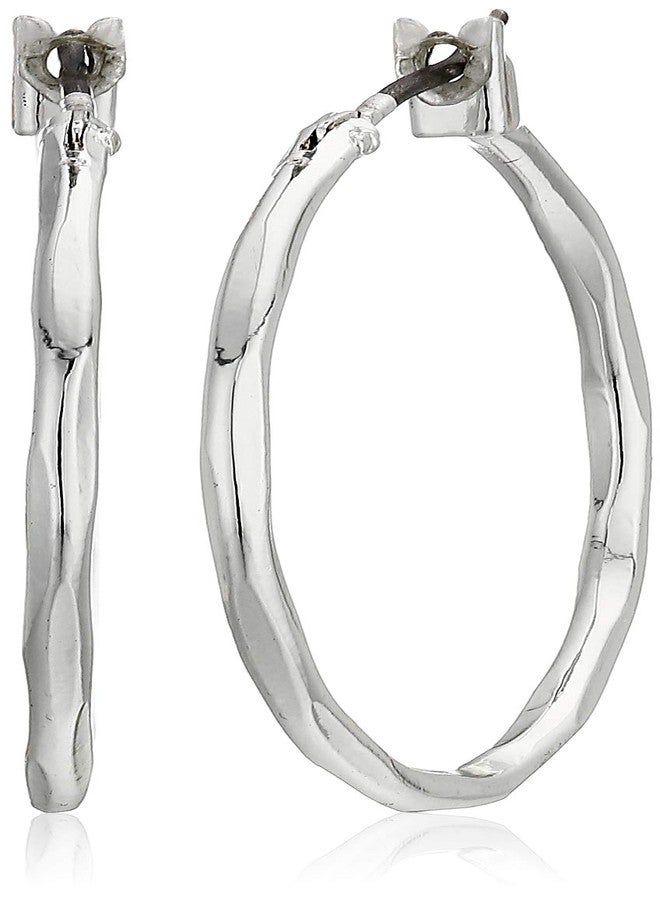 Napier Women's Silver-Tone Clickit Hoop Earrings, 0 - Image 1
