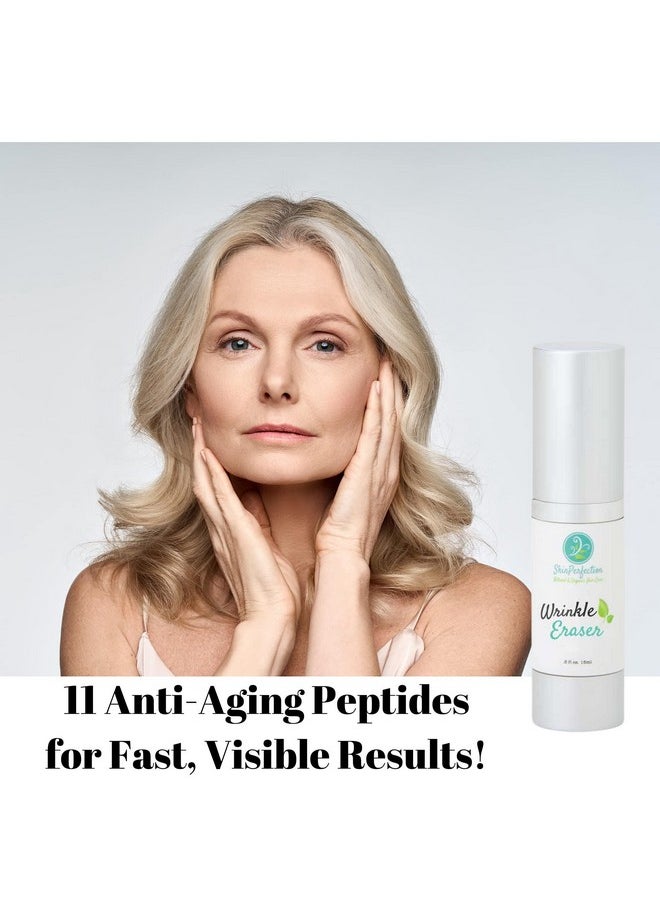 Peptide Fusion Wrinkle Eraser Supercharged Antiaging Peptide Serum Visibly Lifts Firms Hyaluronic Acid Argireline Snap 8 Matrixyl 3000 Edelweiss Inyline Pepha Tight Synake Juveleven Uplevity Skin Perfection  - Image 2