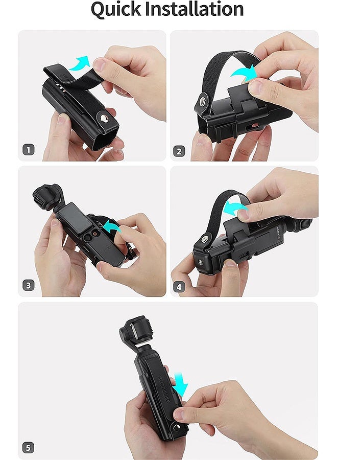 Photon The magnetic suction cup holder and DJI Protective Bag Lanyard are compatible with DJI Osmo Pocket 3 and Pocket3, and are adjustable for desktop, handheld, and more (Black) - Image 5