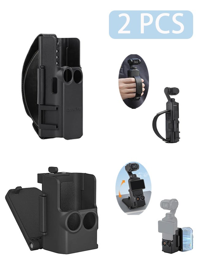 Photon The magnetic suction cup holder and DJI Protective Bag Lanyard are compatible with DJI Osmo Pocket 3 and Pocket3, and are adjustable for desktop, handheld, and more (Black) - Image 1
