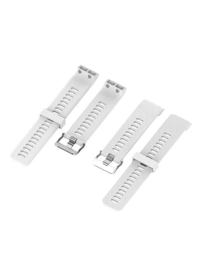 NIBEMINENT Silicone Wrist Strap For Garmin ForeAthlete 35J / Forerunner White - Image 3