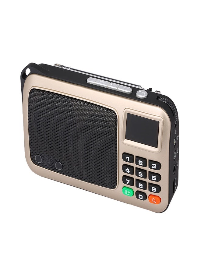 Rolton W405 FM Digital Radio Portable USB Wired Computer Speaker HiFi Stereo Receiver w/ Flashlight LED Display Support TF Music Play - Image 4