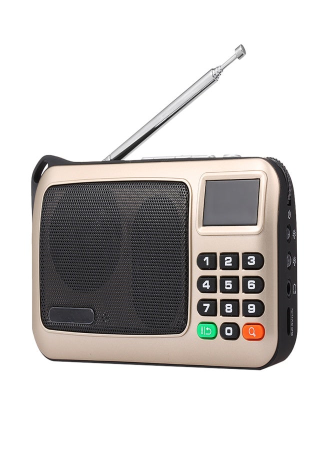 Rolton W405 FM Digital Radio Portable USB Wired Computer Speaker HiFi Stereo Receiver w/ Flashlight LED Display Support TF Music Play - Image 3