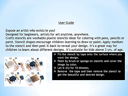 BADORN BADORN DIY Tote Bag Painting kit Easy Paint by Stencils04  - Image 5