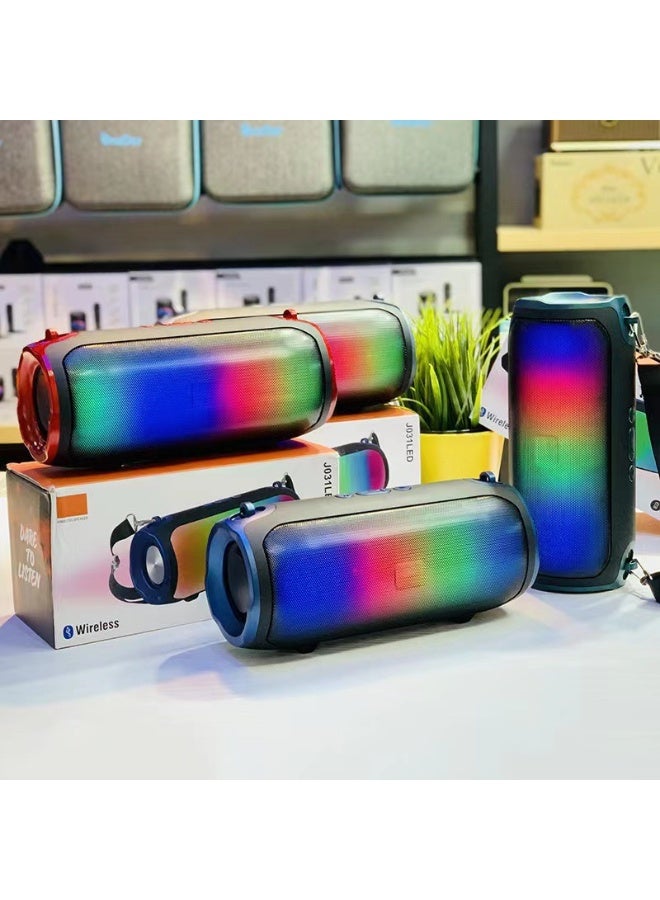 NIBEMINENT Wireless Bluetooth Speaker Heavy Subwoofer Outdoor High-power Car Home With Atmosphere Light Desktop Sound High Appearance Level  - Image 2