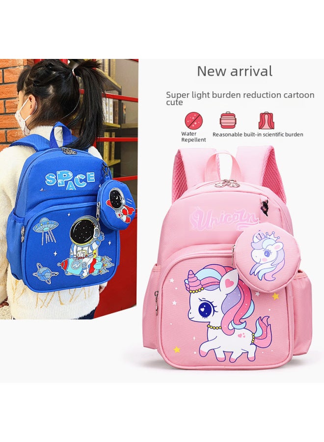 Children's Kindergarten Schoolbag Boys And Girls Middle And Small Classes Cute Girls Children Cartoon Backpack-Color:Paragraph 2  - Image 3