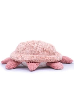 Les Deglingos Sauvenou the Giant Turtle Plush Toy - 50 cm Pink Corduroy Plush with Recycled Polyester Padding - Perfect for Newborns & Up  - Image 3