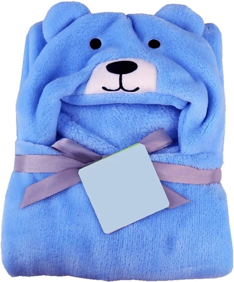 BRANDONN All in 1 Ultrasoft Luxury Hooded Funny Caps Wrapper/Baby Bath Towel/Baby Blanket (Red) - Image 2
