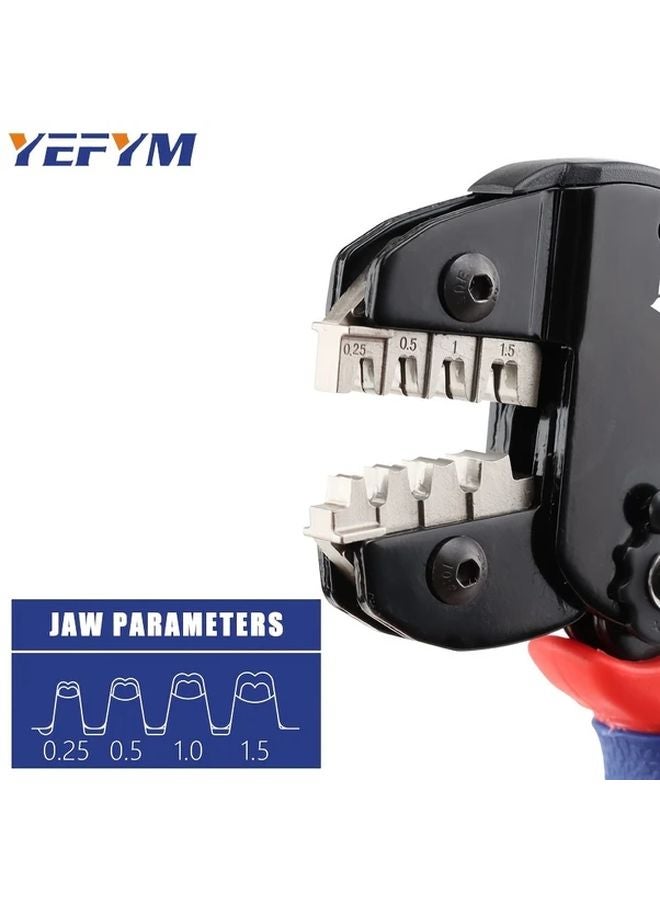 YM 58BS 6 Jaw Kit Ratcheting Crimping Tool Set for Dupont JST MOLEX MC4 Coax Connectors - Image 5