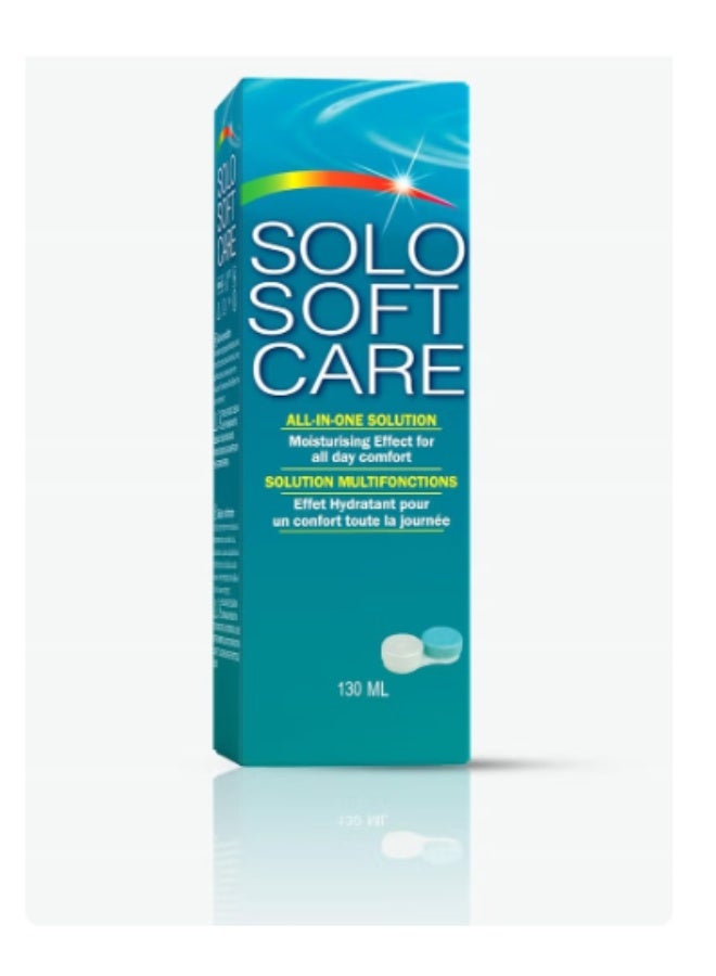 Solo Soft Care-all in one solution for disinfecting solution for all soft contact lenses 130ml - Image 1
