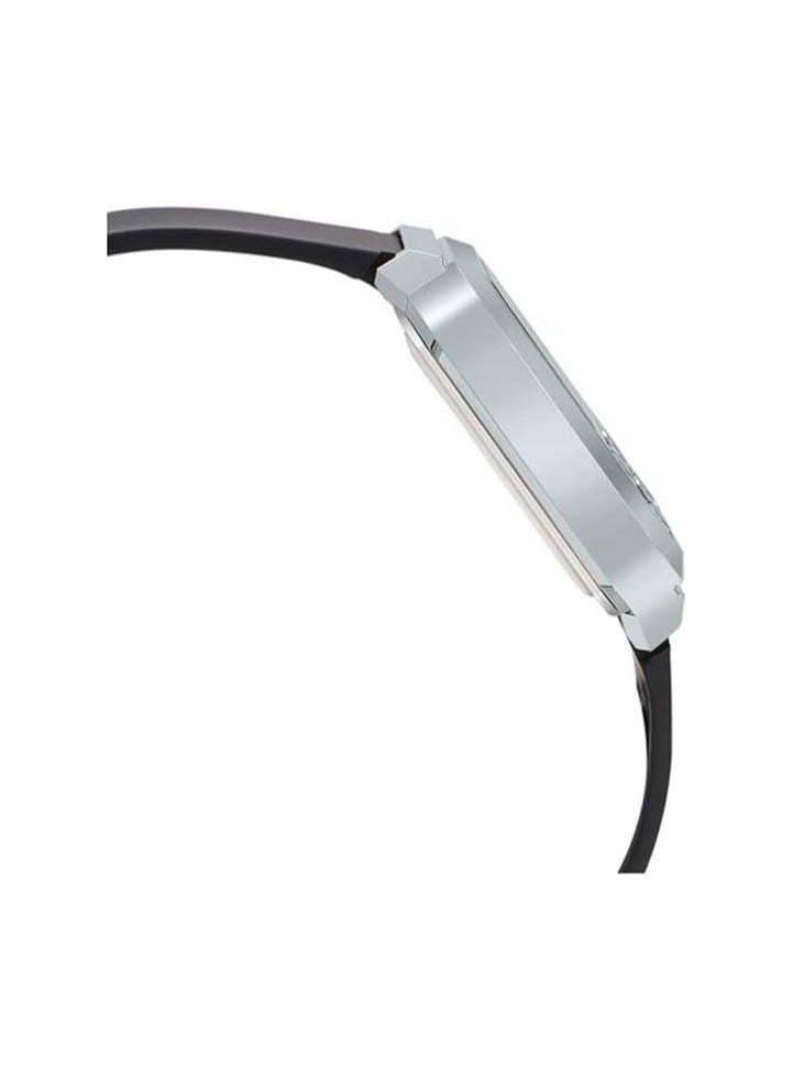 كاسيو ساعة كاسيو للجنسين بمينا شفاف وسوار من الراتنج طراز A100WEF-1ADF - Image 3