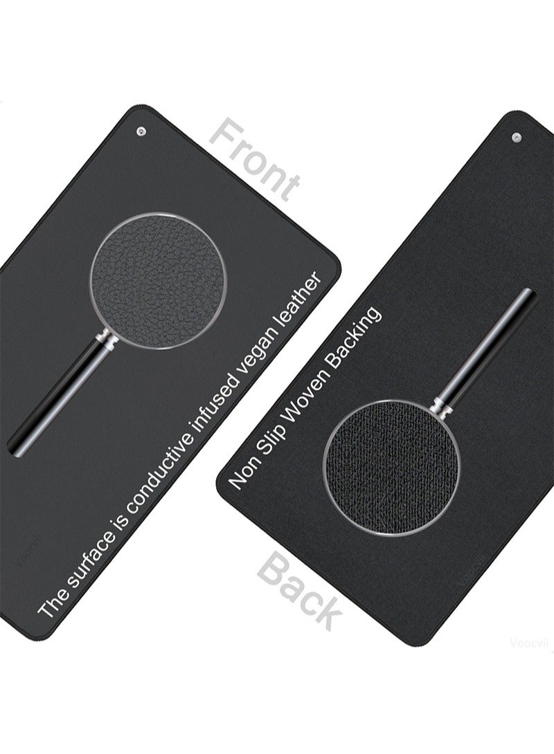 ايكانبو سجادة أرضية للنوم، والطاقة، وتسكين الألم، والالتهابات، والتوازن، والعافية، والعلاج المتصل بالأرض، والتأريض الداخلي في المنزل، والمكتب، والعمل، مع سلك بطول 4.5 متر، وكربون موصل (40 سم × 60 سم) - Image 5