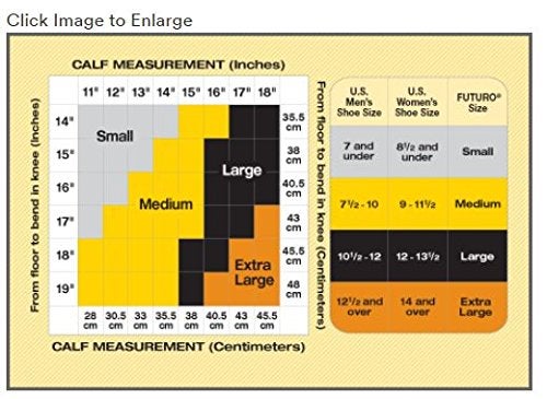 Futuro Therapeutic Knee Length Stockings for Men/Women, Firm Compression, Open Toe, X-Large, Beige - Image 2