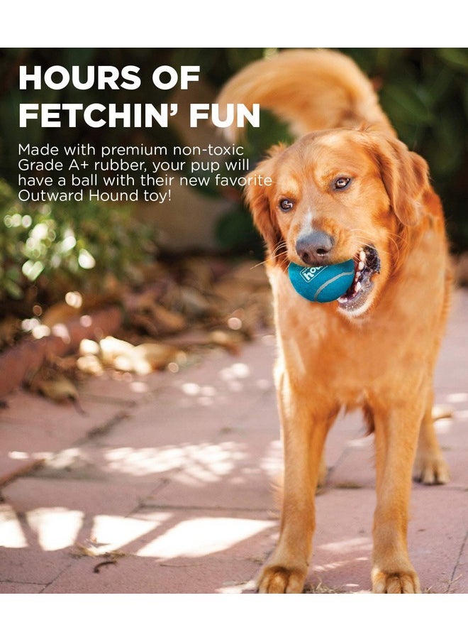 outward hound Outward Hound Tennis Ballz Fetch Dog Toy, 4-Pack  - Image 2