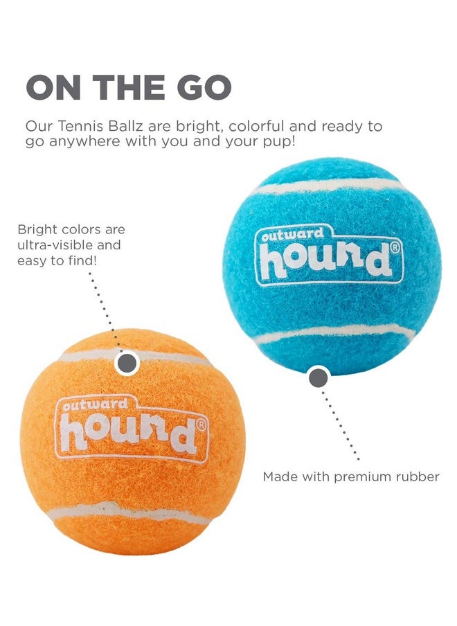 outward hound Outward Hound Tennis Ballz Fetch Dog Toy, 4-Pack  - Image 3