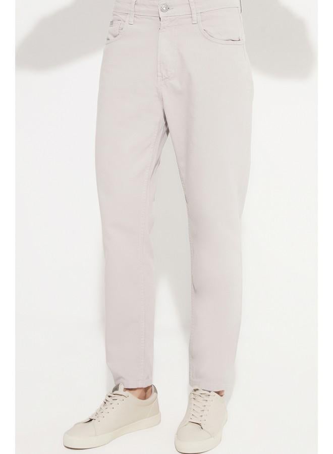 جون بنطلون رجالي حصري لشهر يونيو بقصة ضيقة رمادي فاتح - Image 5