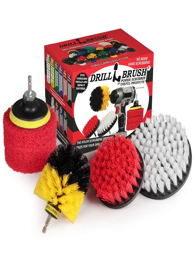 Drillbrush Cleaning Supplies - Bathroom Accessories - Drill Brush - Scouring Pad - Shower Cleaner - Bath Mat - Tile - Bathtub - Sink - Shower Door - Grout Cleaner - Kitchen Accessories - Outdoor - Scrub Brush - Image 1