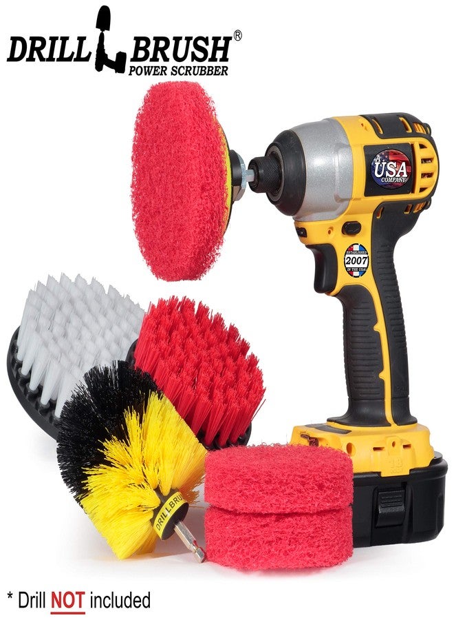 Drillbrush Cleaning Supplies - Bathroom Accessories - Drill Brush - Scouring Pad - Shower Cleaner - Bath Mat - Tile - Bathtub - Sink - Shower Door - Grout Cleaner - Kitchen Accessories - Outdoor - Scrub Brush - Image 5