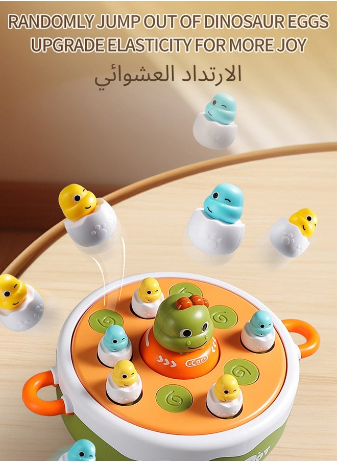 4-in-1 Dinosaur Board Game Set Includes Fishing Games Board Games Toy Cars And Dinosaur Bowling Diversified Gameplay Music Game Wheel Children's Focus Training Activity Birthday Gifts For Girls And Boys Family Games
