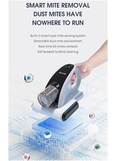 Acarid Dust Mite Vacuum Cleaner UV Bed Mattress Vacuum Cleaner,12000PA Handheld Upgraded Effectively Clean Up Bed, Pillows, Cloth Sofas, Carpets and Ther Fabric Surfaces  - Image 3