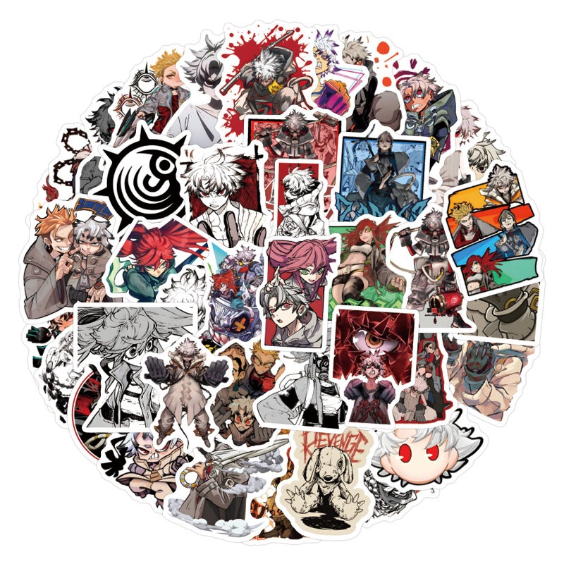 MINRAIN 60pcs GACHIAKUTAS Stickers for Water Bottle, Waterproof Vinyl Decal for Adult Teen Laptop Skateboard Phone Travel Case Bike Guitar Computer Helmet (Yellow) - Image 1