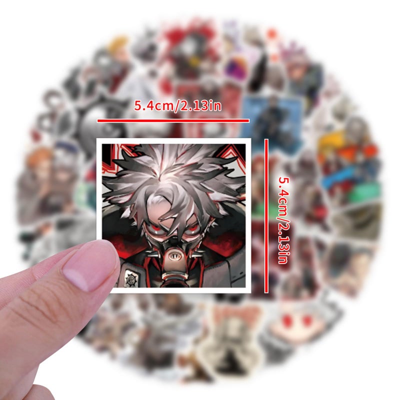 MINRAIN 60pcs GACHIAKUTAS Stickers for Water Bottle, Waterproof Vinyl Decal for Adult Teen Laptop Skateboard Phone Travel Case Bike Guitar Computer Helmet (Yellow) - Image 3