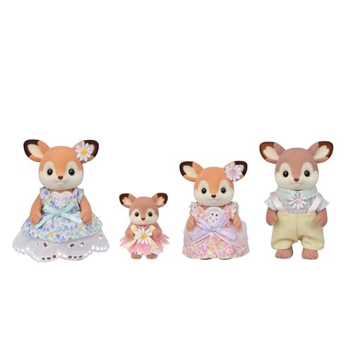 Calico Critters Deer Family Set of 4 Collectible Doll Figures - Image 1