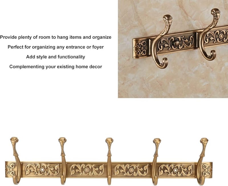 خطاف حائط من الألومنيوم لتعليق المعاطف والقبعات والملابس منظف متين موفر للمساحة - Image 3