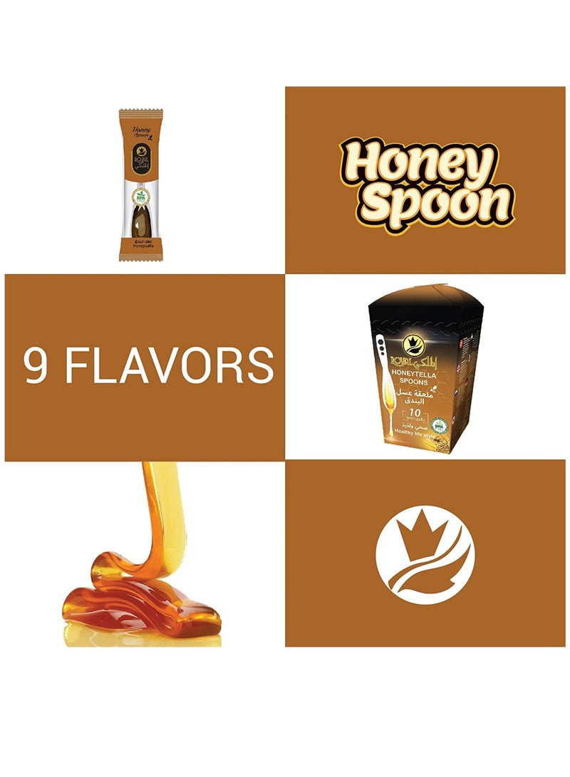 Al Malaky Royal Natural Honey Pure Honeytella 10 Spoons - Image 4