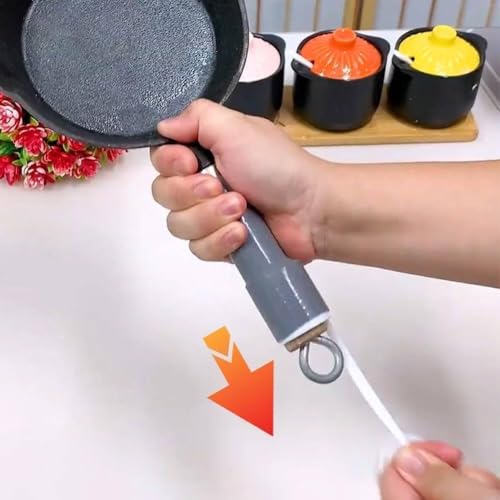kunya Pot Handle Heat Insulation Cover, Heat Resistant Silicone Pan Handle Sleeve, for Cast Iron Skillet, Frying Pan, Spatula, Knives and Door Handle 11cm Size (1 Pcs) - Image 5