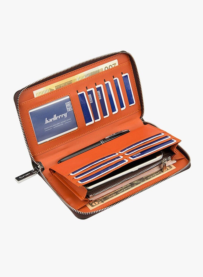 بايلليري محفظة أعمال جلدية بني - Image 4