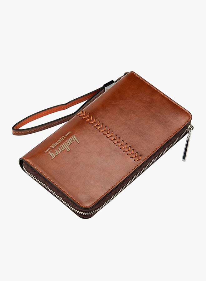 بايلليري محفظة أعمال جلدية بني - Image 2