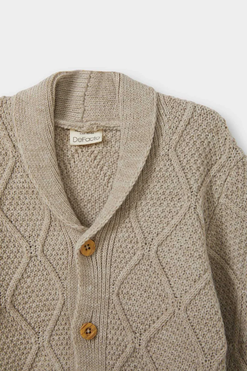ديفاكتو Baby Boy Buttons Knit Cardigan