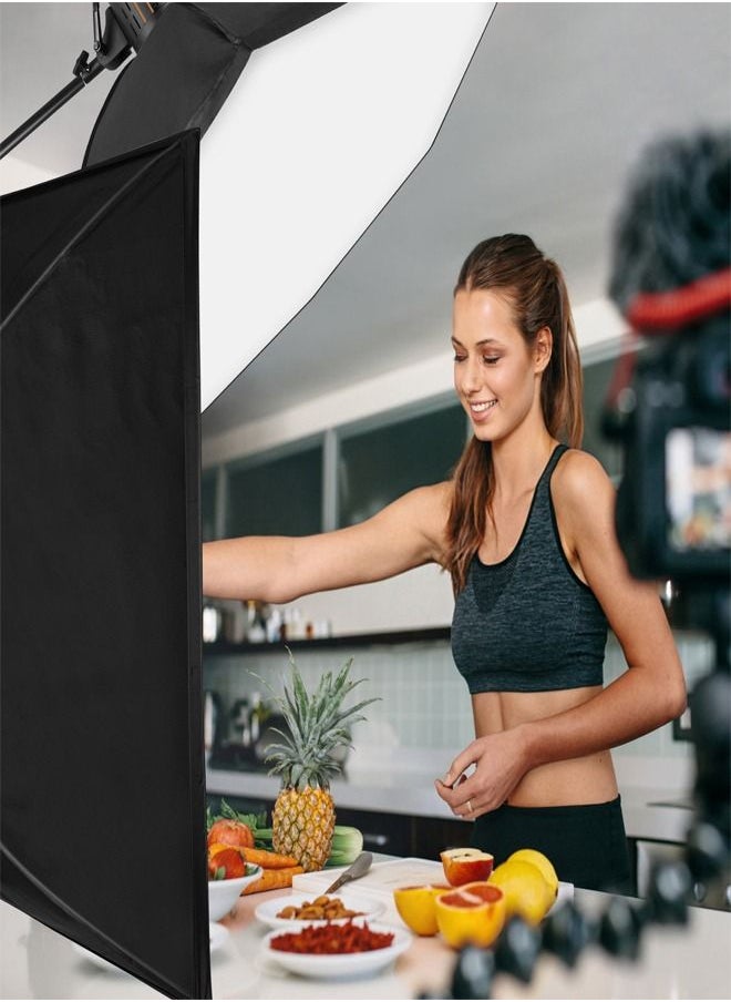PADOM - Padom 200W Video Light Kit, Continuous Lighting for Photography with Bowens Mount Softbox&Stand, Studio Light with APP for photography YouTube vedio and Film Recording Set of 3 - Image 1