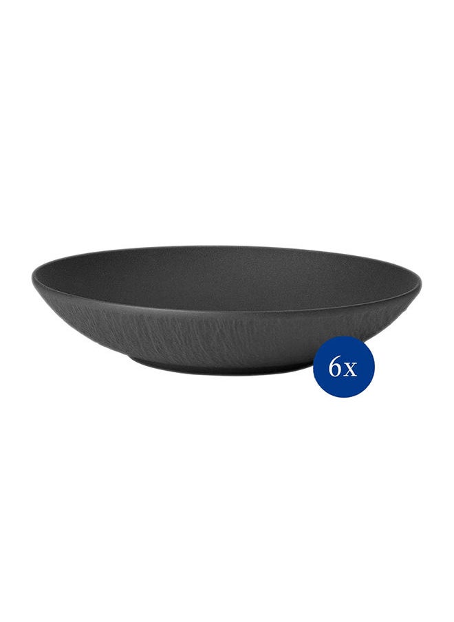 Villeroy & Boch 6-Piece Manufacture Rock Flat Bowl  - Image 1