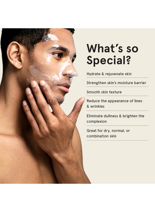 JAXON LANE BRO MASK: Korean Face Mask for Men | 2 Pc. Hydrating Anti Aging Sheet Masks Contains Vitamin C, Vitamin E, Hyaluronic Acid, Hydrolyzed Collagen for Face Care & Acne Treatment (4 Pack) - Image 4