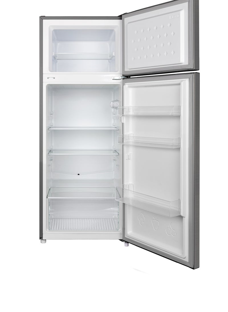 Super Classic Double Door Refrigerator with Freezer, 211 Liters, 7.4 Feet, Silver - SPCRF-388D - Image 3