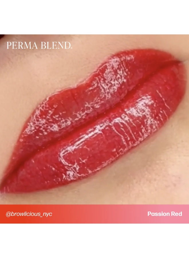 Perma Blend Lip Pigment – Perma Blend Passion Red 15ml | Professional Permanent Makeup Lip Blush Tattoo Ink | High Retention, Vegan, True-to-Tone Healing Semi-Permanent Lip Color | SKU: PBPSR1/2 - Image 2