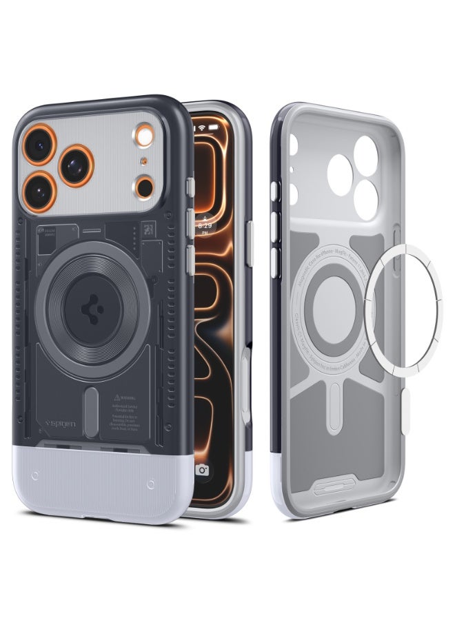 Spigen غطاء كلاسيك C1 MagFit لجهاز iPhone 17 Pro MAX مع تقنية MagSafe وحماية قصوى - رمادي غرافيت - Image 1