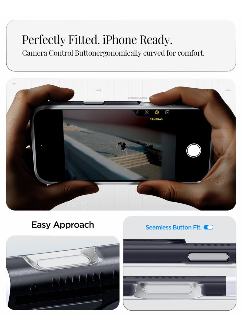 Spigen غطاء كلاسيك C1 MagFit لجهاز iPhone 17 Pro MAX مع تقنية MagSafe وحماية قصوى - رمادي غرافيت - Image 4