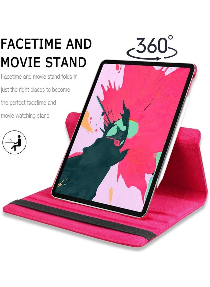 Case Compatible with Apple iPad Pro 12.9" (2018), [Wallet Case] Shockproof PU Leather Book Style Flip Folio 360° Rotating Total Protection Cover With Auto Wake/Sleep - Image 4