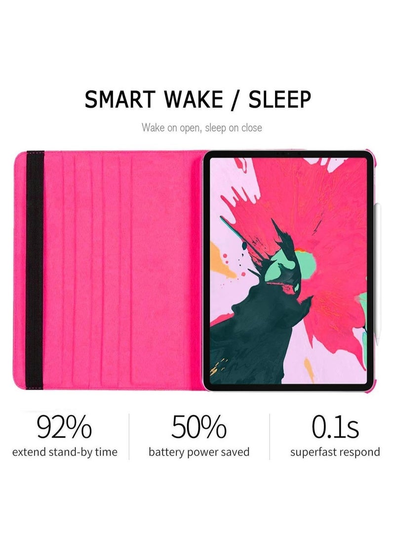 Case Compatible with Apple iPad Pro 12.9" (2018), [Wallet Case] Shockproof PU Leather Book Style Flip Folio 360° Rotating Total Protection Cover With Auto Wake/Sleep - Image 5