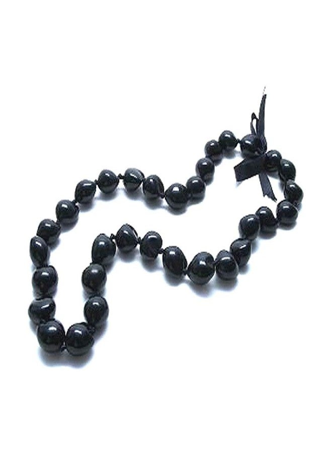 Zero Gravity Hawaii Hawaiian Black Kukui Nut 32" Lei Necklace Graduation Luau Hula